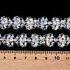 Transparent Electroplate Glass Beads Strands EGLA-N012-17-4