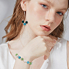 100Pcs 5 Colors Polymer Clay Pave Rhinestone Beads RB-OC0001-10B-6