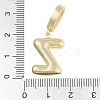 Brass Micro Pave Clear Cubic Zirconia Pendants KK-M289-01Z-G-3