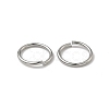 Tarnish Resistant 304 Stainless Steel Open Jump Rings X-STAS-J013-10x1mm-01-3