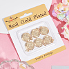 6Pcs Brass Locket Pendants KK-BBC0015-49-5