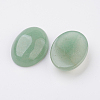 Natural Green Aventurine Flat Back Cabochons G-G741-25x35mm-14-2