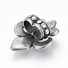 304 Stainless Steel Slide Charms/Slider Beads STAS-I091-28AS-2