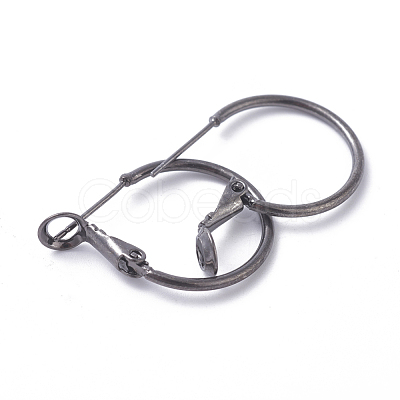 Brass Hoop Earrings KK-I665-26A-B-1