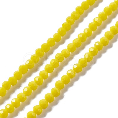 Faceted(32 Facets) Glass Beads Strands EGLA-J042-35A-M-1