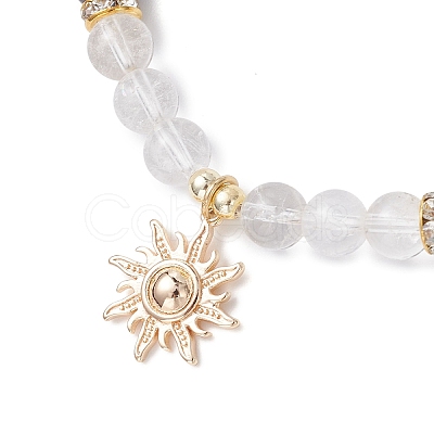Brass Charm Bracelets BJEW-JB12230-01-1