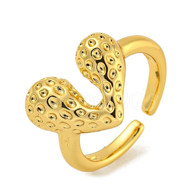 Brass Cuff Rings for Women RJEW-E294-06G-02-1