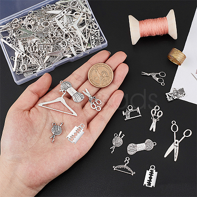 Tibetan Style Alloy Pendants TIBEP-PH0004-59AS-1