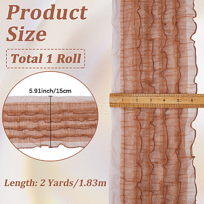 2 Yards Organza Ribbons SRIB-GF0001-66A-1