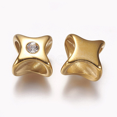 304 Stainless Steel Slide Charms STAS-I082-01G-1