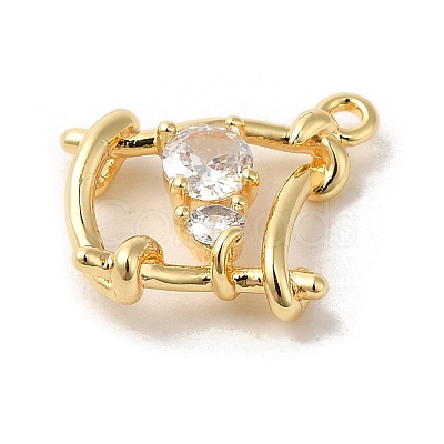 Brass Micro Pave Cubic Zirconia Pendants LS-KK-D091-04G-1