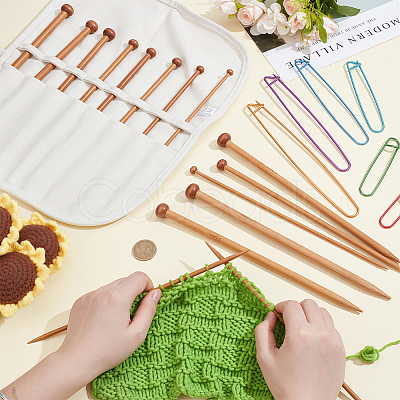 7Pairs 7 Styles Bamboo Knitting Needles TOOL-JOY0001-01-1
