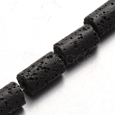 Synthetic Lava Rock Bead Strands G-N0118-18-1