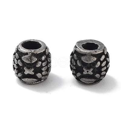 Column 304 Stainless Steel Beads Hand Polished STAS-M057-49B-AS-1