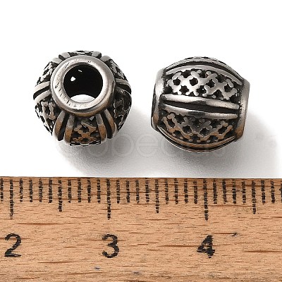 304 Stainless Steel European Beads STAS-D191-09D-AS-1
