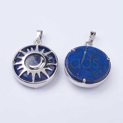 Natural Lapis Lazuli Pendants G-K234-B15-1