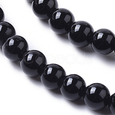 Natural Onyx Beads Strands G-I261-B02-4mm-1