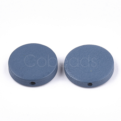 Painted Natural Wood Beads WOOD-S049-02C-03-1