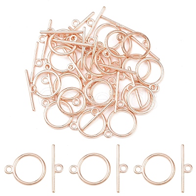 20Pcs Tibetan Style Toggle Clasps TIBE-YW0002-01RG-1