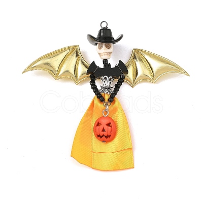 Halloween Synthetic Turquoise Big Pendants PALLOY-JF06032-02-1