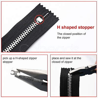 30Pcs Alloy Replacement Zipper Sliders FIND-BC0002-20-1