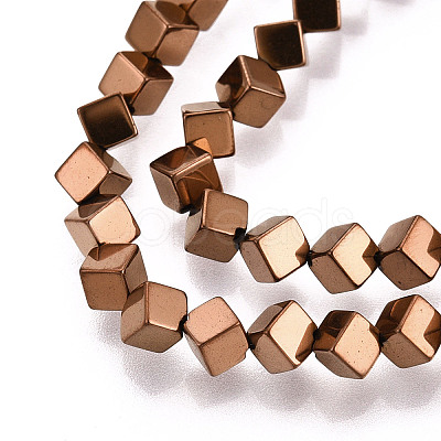 Electroplated Synthetic Non-magnetic Hematite Beads Strands G-T139-62C-1