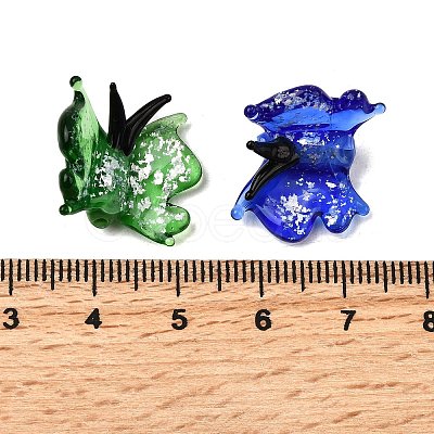 Transparent Lampwork Beads LAMP-F037-01B-1