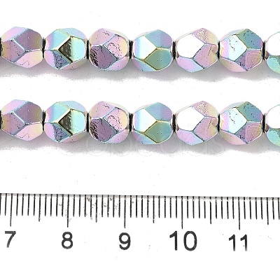 Baking Paint Synthetic Non-Magnetic Hematite Beads Strands G-I364-P01-02-1
