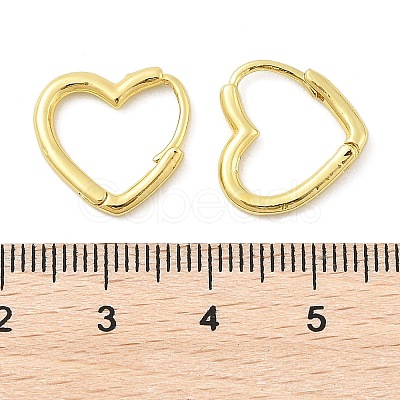 Brass Huggie Hoop Earrings EJEW-C502-09G-1