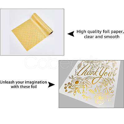 PET Hot Foil Stamping Paper DIY-WH0308-379B-1