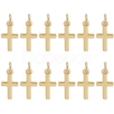 12Pcs Brass Pendants KK-BC0014-80G-1