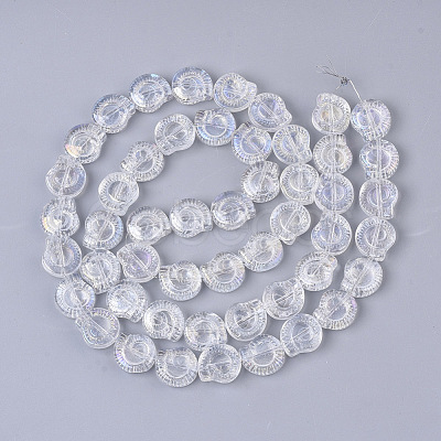 Electroplate Glass Beads Strands X-EGLA-S190-04-1