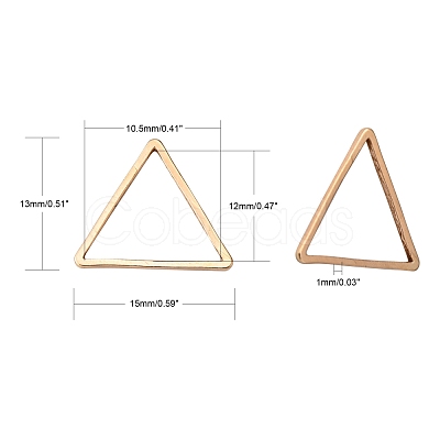 Brass Linking Rings KK-T037-02KC-NF-1