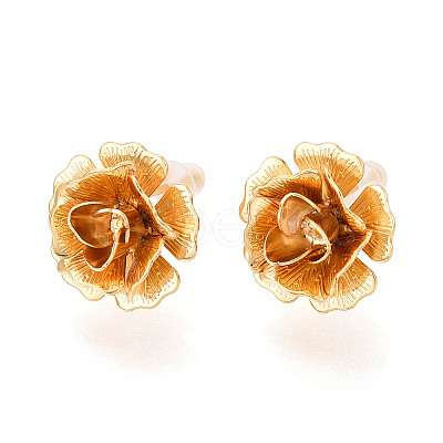 Brass Stud Earring Findings KK-T074-90G-1