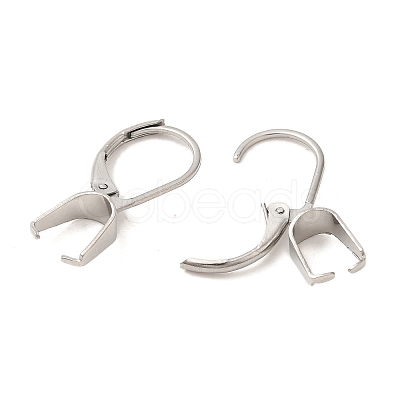 304 Stainless Steel Leverback Earring Findings STAS-U025-01P-02-1