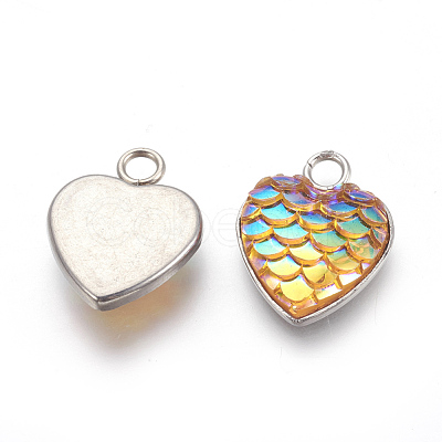 304 Stainless Steel Pendants STAS-F184-B07-1