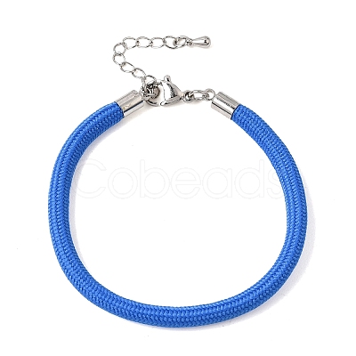 Braided Round Polyester Cord Bracelet Makings FB-CBAEDA0-01P-31-1