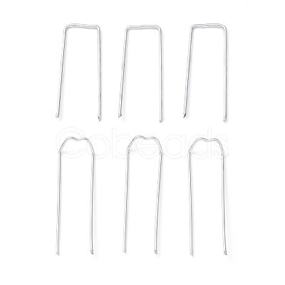 200Pcs 2 Style Galvanized Iron M-Shape pins TOOL-GA0001-54-1