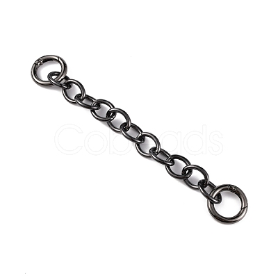 Aluminum Alloy Cable Chain Purse Extender Chains FIND-WH0005-94C-1