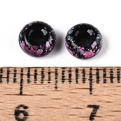 3/0 Baking Paint Glass Beads GLAA-G118-02G-1
