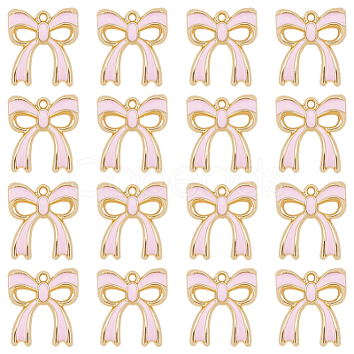 80Pcs Rack Plating Alloy Enamel Pendants ENAM-SC0006-72A-1