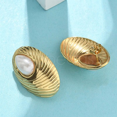 201 Stainless Steel Stud Earrings EJEW-D354-08G-05-1