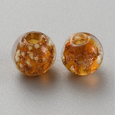 Luminous Handmade Gold Sand Lampwork Beads FIND-TAC0005-35D-02-1