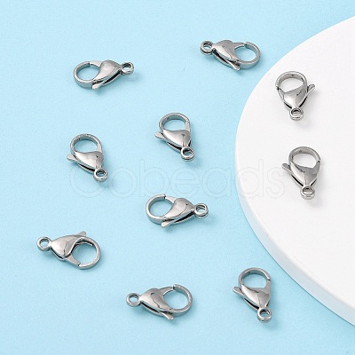 Tarnish Resistant Polished 316 Surgical Stainless Steel Lobster Claw Clasps LS-STAS-R072-18A-1