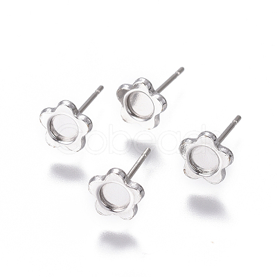 Non-Tarnish 304 Stainless Steel Ear Stud Components LS-STAS-F222-046-1