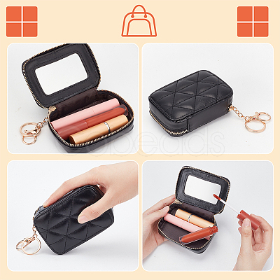 PU Leather Zipper Lipstick Storage Bags AJEW-WH0165-87B-1