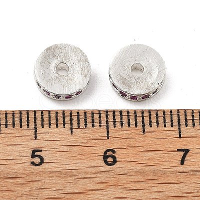 Brass Micro Pave Cubic Zirconia Beads KK-R216-15S-04-1
