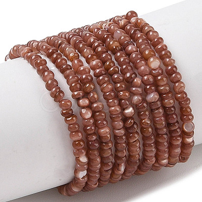 Natural Freshwater Shell Beads Strands SHEL-P017-01A-15-1