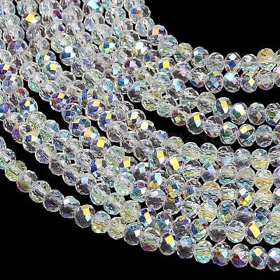 Electroplate Glass Beads Strands GL-CBAA615-03A-1