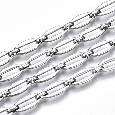 Tarnish Resistant 304 Stainless Steel Link Chains CHS-T003-18P-NF-1